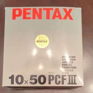 Pentax Gray and Red 10x50 PCF III Binoculars